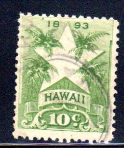 Hawaii #77, black Koloa, Kauai cancel