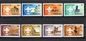 Rwanda 1983 MNH Sc 1122-9 IMPERFORATE