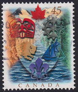 Canada - 1996 - Scott #1614 - used - Heraldry