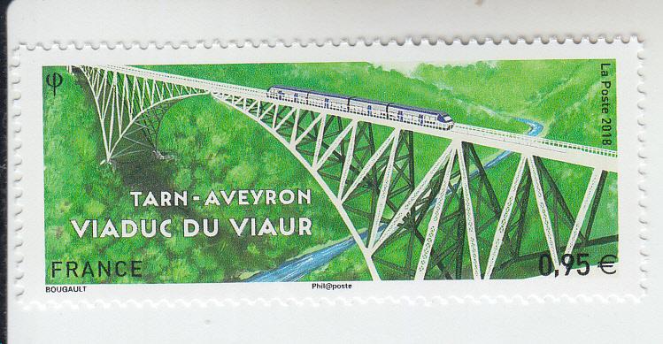 2018  France Viaduct in Viaur (Scott 5472) MNH