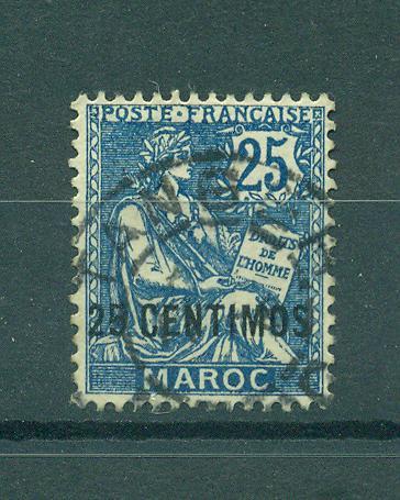 French Morocco sc# 18 used cat value $3.25