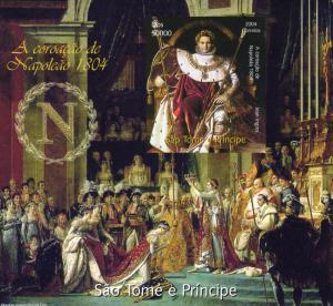 Sao Tome & Principe 2004 NAPOLEON CORONATION PAINTING s/s Imperforated Mint (NH)