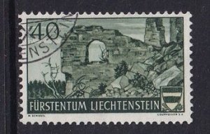 Liechtenstein  #144  used   1937  ruin 40rp