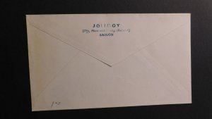 1958 Vietnam FDC First Day Cover Air Mail Saigon to Klamath Falls Oregon USA