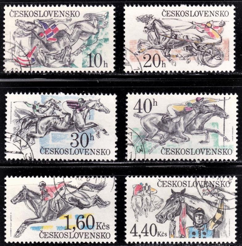 Czechoslovakia Scott 2202-07  complete set  F to VF CTO.