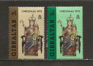 Gibraltar Scott catalog # 290-291 Unused HR