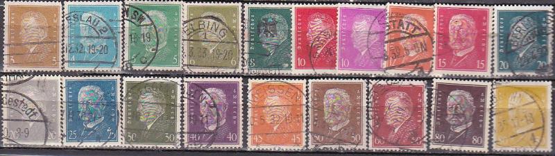 Germany 366-84 1928-32 Presidents Cpl Used HR