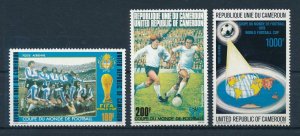 [112820] Cameroon Cameroun 1978 World Cup football soccer Argentina  MNH