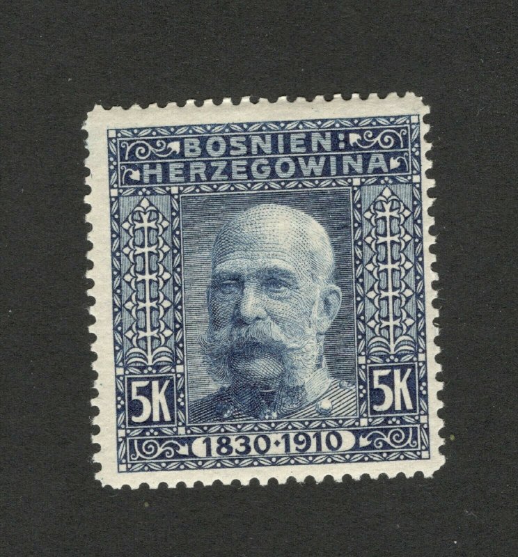 BOSNIA - AUSTRIA - MH STAMP , 5k -1910.