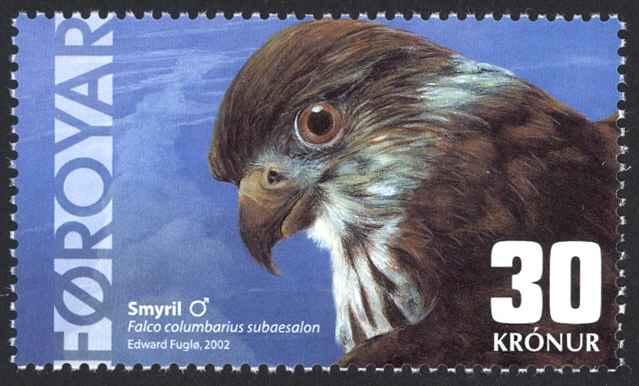 Faroe Islands Sc# 423 MNH 2002 30k Falcon