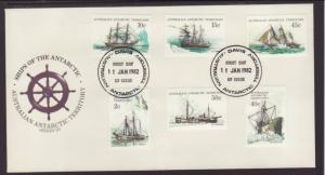 Australian Antarctic Territory L38 etc Ships 1982 U/A FDC
