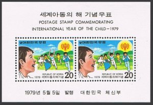 Korea South 1170a sheet,MNH.Michel Bl.433. Year of Child IYC-1979.