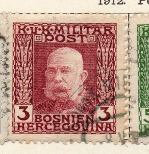 Bosnia Herzegovina 1912 Early Issue Fine Used 3h. 113392