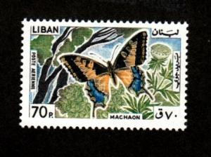 Lebanon C431 Mint NH Butterflies!