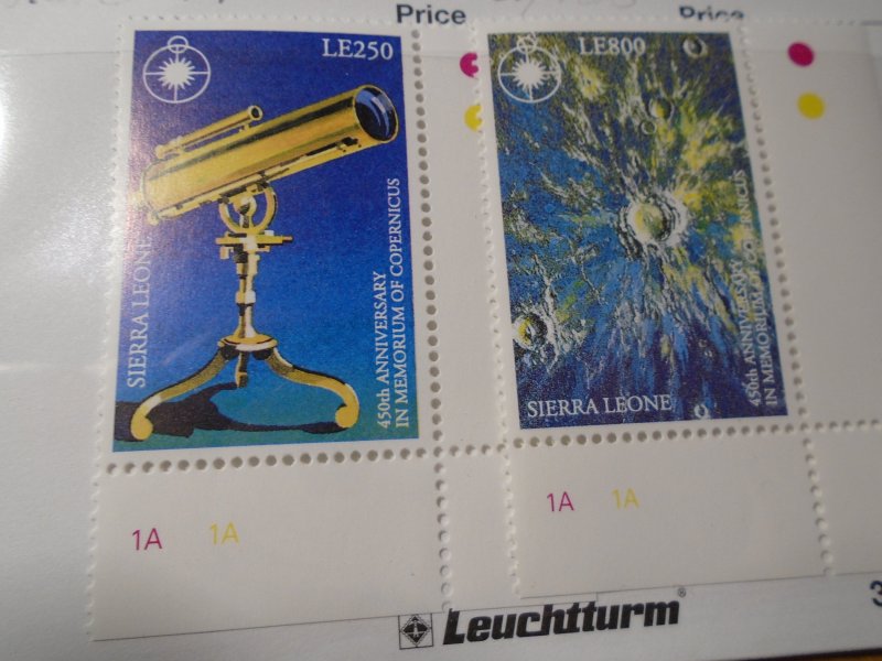 Sierra Leone  #  1676-77  MNH  Copernicus