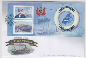 Isle of Man -  2008,  Ellen Vannin,  miniature sheet on FDC