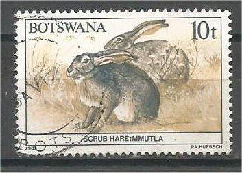 BOTSWANA, 1987, used 10t, Wildlife, Scott 411