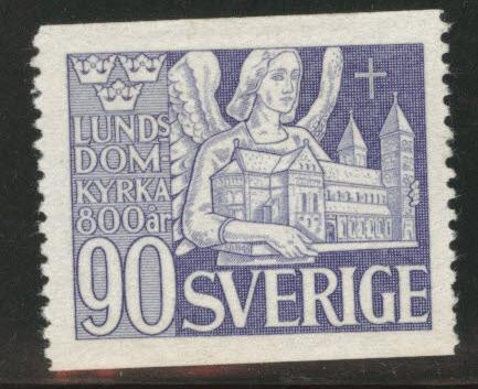 SWEDEN Scott 371 MH* 1946 Angel CV$8.50 disturbed gum