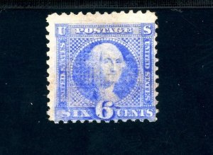 USAstamps Unused FVF US 1869 Pictorial Issue Scott 115 RG +Cert SCV $1050