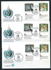 UN Geneva 180-1 1989 Human Rights MI Block MNH