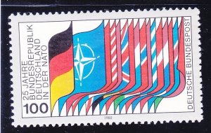 Germany 1322 MNH 1980 Flags of NATO & Members Germany 25th Anniversary to NATO