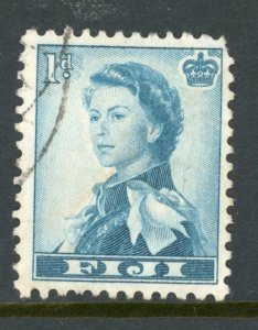 Fiji 148 U 1954 1p greenish blue