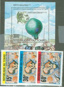 Chad #387-389/C270  Single (Complete Set)