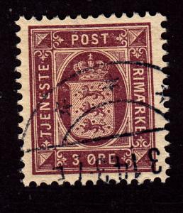 Denmark O6 Official Stamp 1875