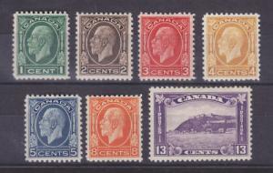 Canada Sc 195-201 MLH. 1932 KGV cplt F-VF