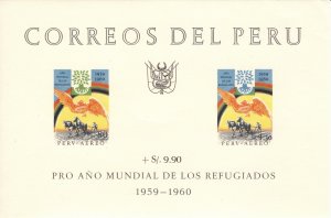 Peru 1960 World Refugee Year, Minisheet [Mint]