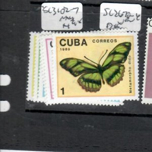 CUBA  INSECT  SET SC 3102-3107   MNH       P0216H