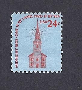 1603 24c Old North Church Americana Series MNH OG scv $1.60