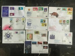 Stunning Lot Of 10 Hong Kong First Day Covers FDC Jubilee Birds Royal Visit