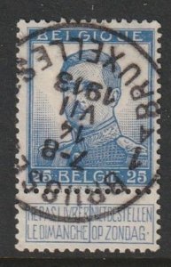 1912 Belgium - Sc 105 - used VF - 1 single - King Albert I