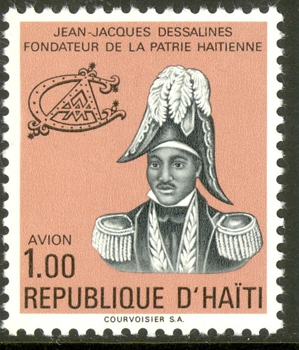 HAITI 1976-77 1g Jean Jacques Dessalines Portrait Issue AIRMAIL Sc C451 MNH