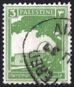 Palestine SC#64 3m Rachel's Tomb, Bethlehem (1927) Used