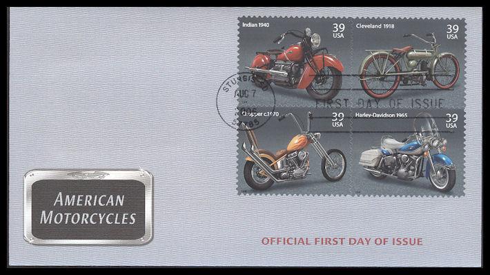 #4085-88 American Motorcycles Fleetwood FDC