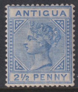 1887 Antigua QV Queen Victoria 2½ Penny MLH Watermark 2 Sc# 14 CV $8.50