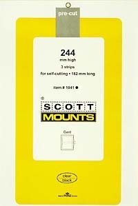 Scott Mounts Clear,182/244 mm  (pkg 3) (01041C)