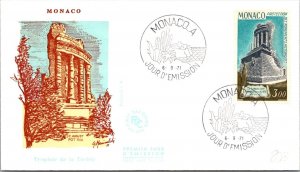 Monaco FDC 1971 Sc #803 Trophee De La Turbie - J21251