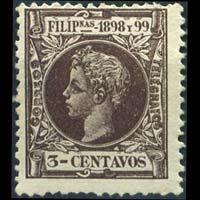 PHILIPPINES 1898 - Scott# 199 King 3c LH