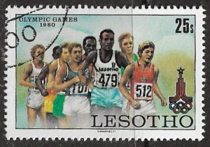 Lesotho ~ Scott # 294 ~ Used ~ CTO ~ 22nd Summer Olympic Games, Moscow