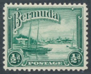 Bermuda  SG 98 SC# 105 MVLH  deep green   see details and scans