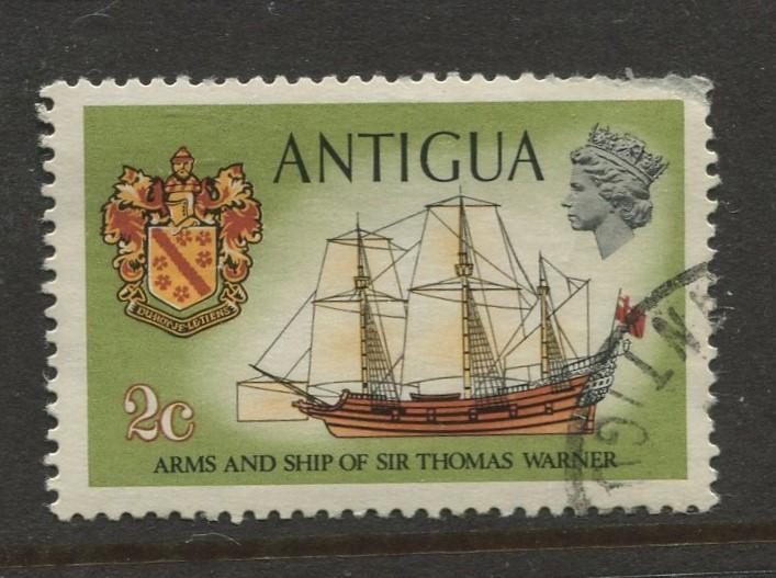 Antigua #243 Used 1970 Single 2c Stamp