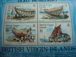 Stamps-British Virgin Islands - Scott# 453a - Mint Never Hinged Souvenir Sheet