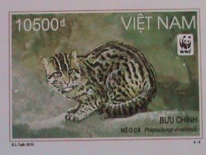 ​VIETNAM 2010-SC#3393a WWF-WORLD WILD LIFE FUND-RARE WILD ANIMALS-MNH SHEET VF