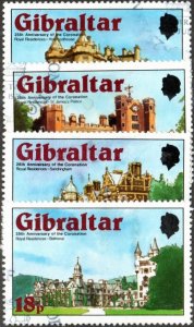 Gibraltar 365-68 - Used - Castles / Houses (Cpl) (1978) (cv $1.80)