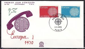 France, Scott cat. 1271-1272. Europa issue. First day cover. ^