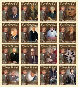 Stamps. Franklin Roosevelt 2023 year 16 stamps perforated NEW