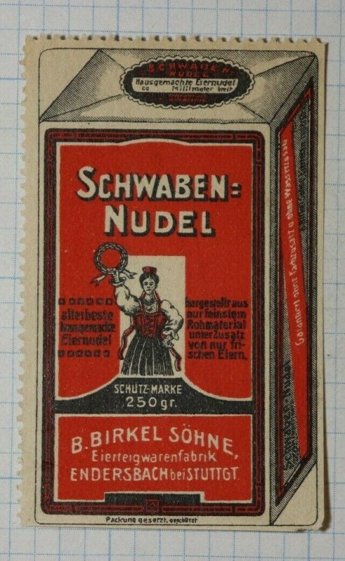 Schwaben Noodles German Brand Poster Stamp Ads